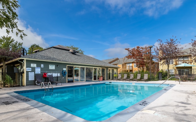 Pool and patio space