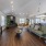 Styled clubhouse with black fireplace