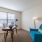 Styled bedroom with desk