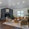 Styled clubhouse with black fireplace